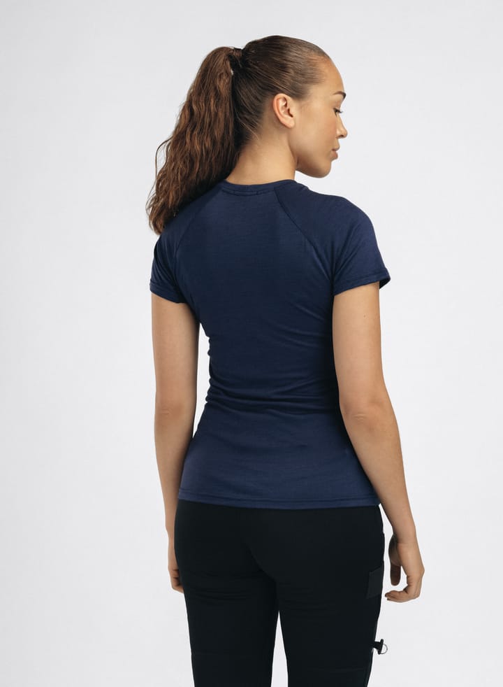 Aclima Women's Lightwool 140 Trail Tee Navy Blazer Aclima