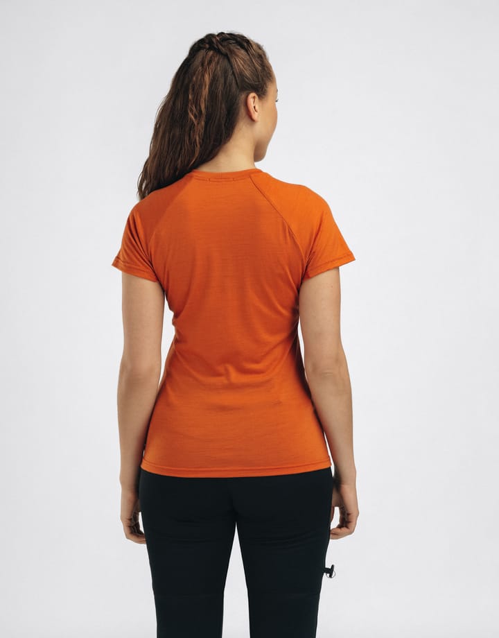 Aclima Women's Lightwool 140 Trail Tee Apricot Orange Aclima