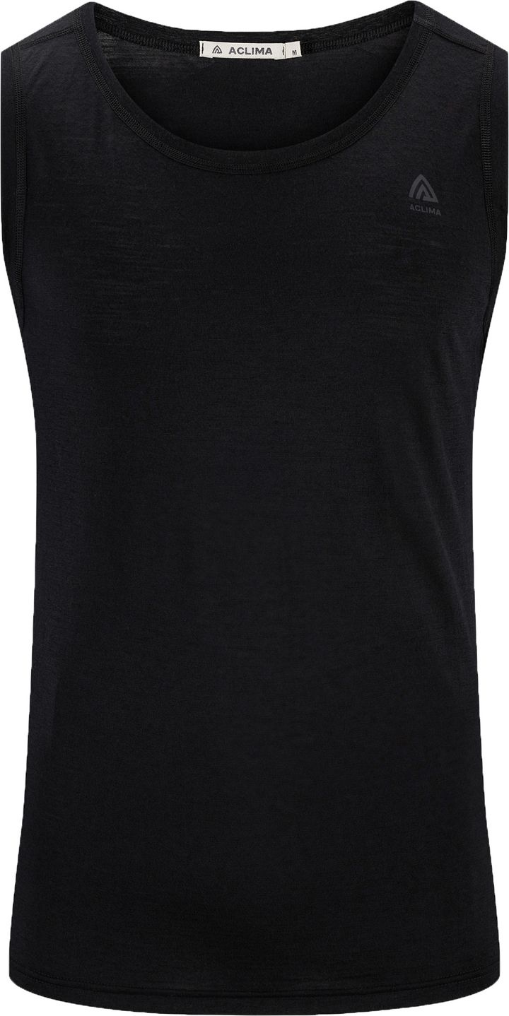 Aclima Men's Lightwool 140 Singlet V2 Jet Black Aclima