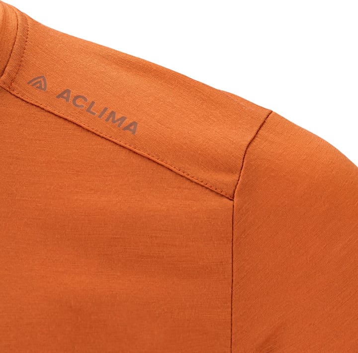 Aclima Men's Lightwool 140 Trail Tee Apricot Orange Aclima