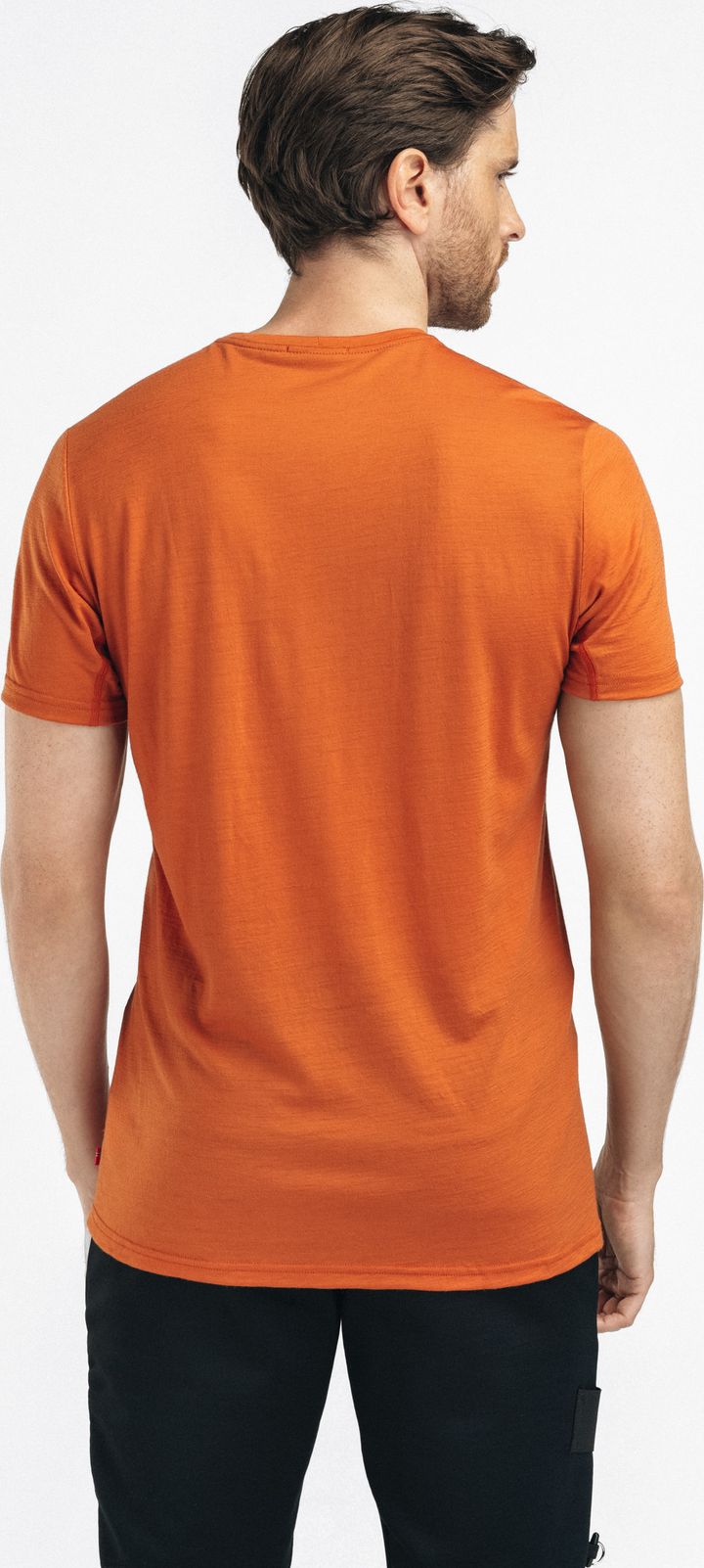 Aclima Men's Lightwool 140 Trail Tee Apricot Orange Aclima
