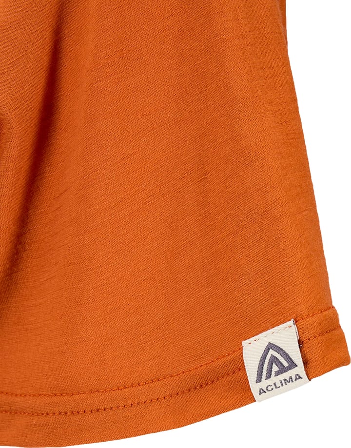 Aclima Women's Lightwool 140 Classic Tee Antler Apricot Orange Aclima