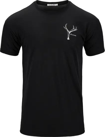 Aclima Men's Lightwool 140 Classic Tee Antler Jet Black Aclima