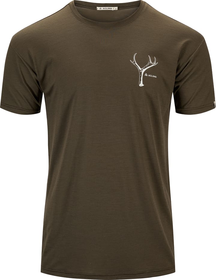 Aclima Men's Lightwool 140 Classic Tee Antler Tarmac Aclima