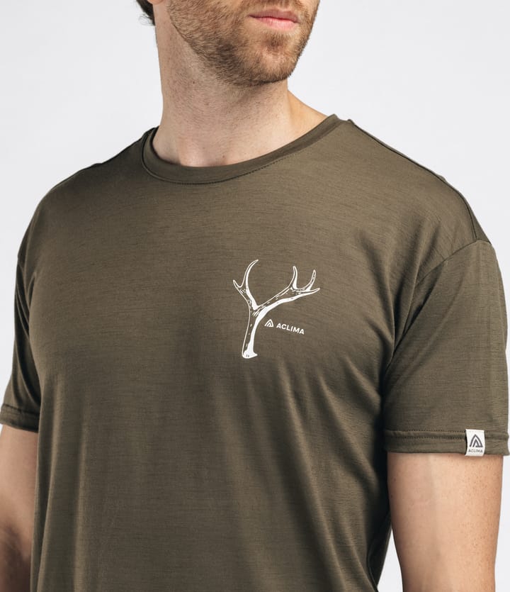 Aclima Men's Lightwool 140 Classic Tee Antler Tarmac Aclima Aclima Men's Lightwool 140 Classic Tee Antler Tarmac Aclima