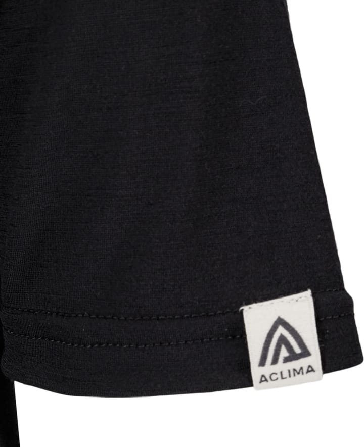 Aclima Women's Lightwool 140 Classic Tee Mountain Jet Black Aclima