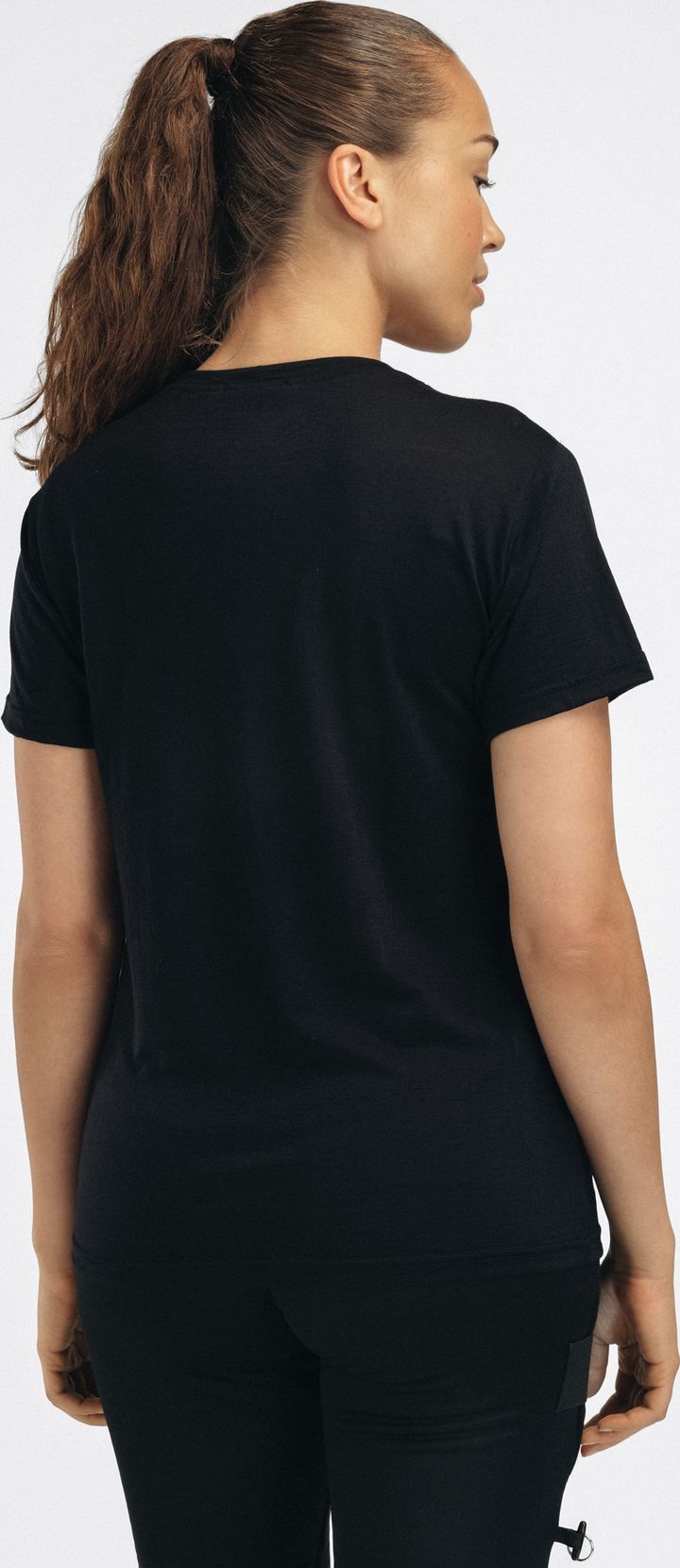 Aclima Women's Lightwool 140 Classic Tee Mountain Jet Black Aclima