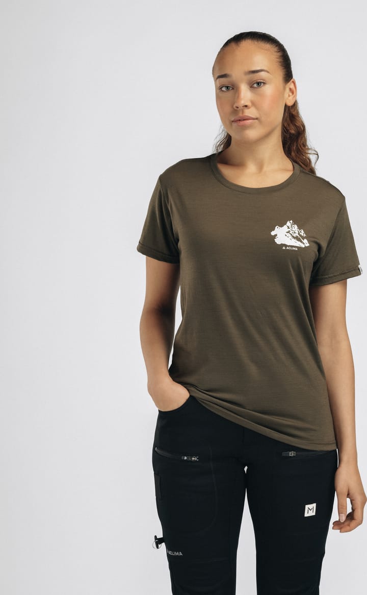 Aclima Women's Lightwool 140 Classic Tee Mountain Tarmac Aclima Aclima Women's Lightwool 140 Classic Tee Mountain Tarmac Aclima