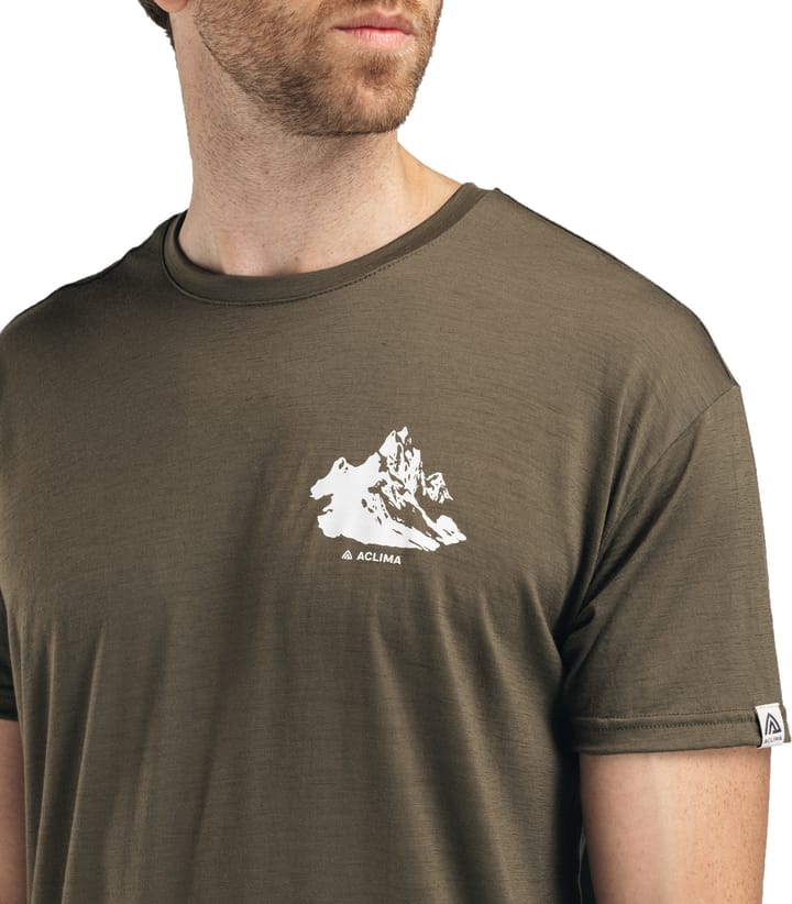 Aclima Men's Lightwool 140 Classic Tee Mountain Tarmac Aclima