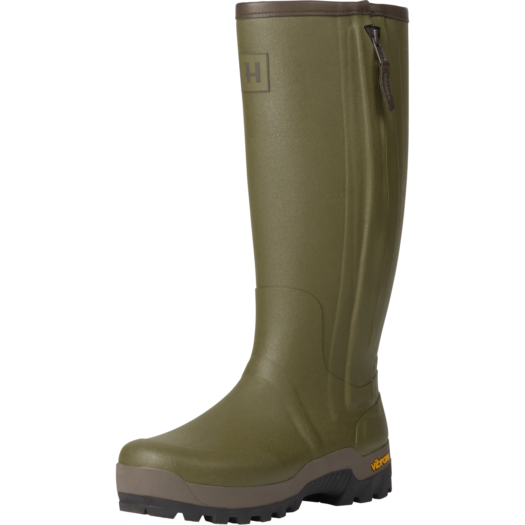 Härkila Men’s Forester Zip Rubber Boot Dark Olive