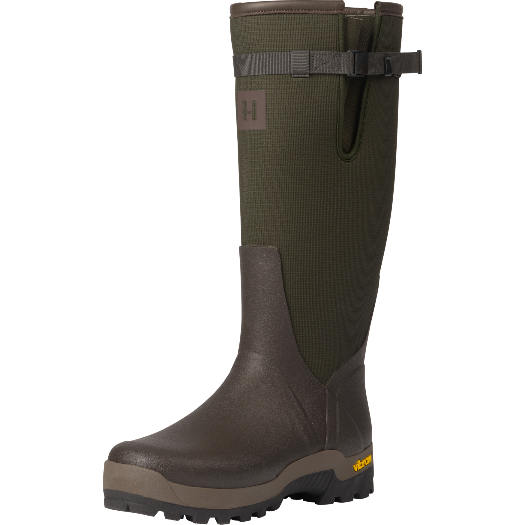 Härkila Men’s Forester Textile Rubber Boot Willow Green/deep Brown