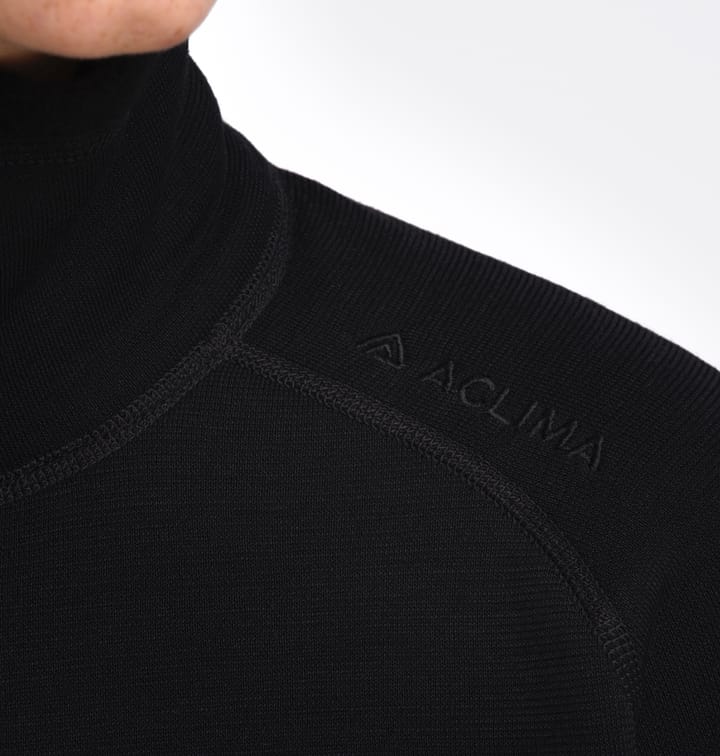 Aclima Fleecewool V2 Polo W/ Zip W'S Jet Black Aclima Aclima Fleecewool V2 Polo W/ Zip W'S Jet Black Aclima
