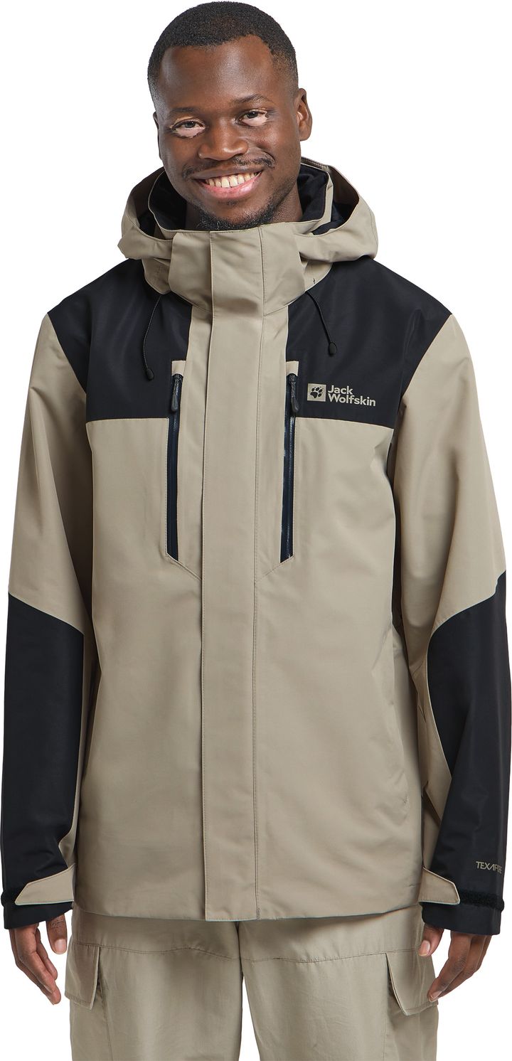Jack Wolfskin Men's Jasper 2-Layer Jacket Stone Jack Wolfskin