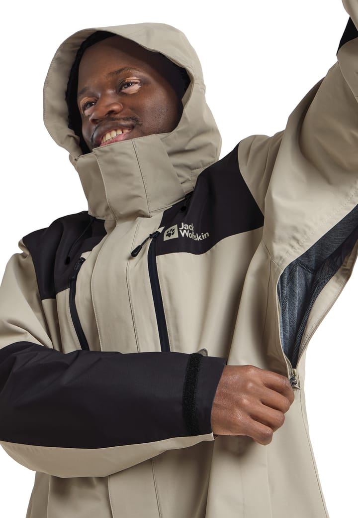 Jack Wolfskin Men's Jasper 2-Layer Jacket Stone Jack Wolfskin