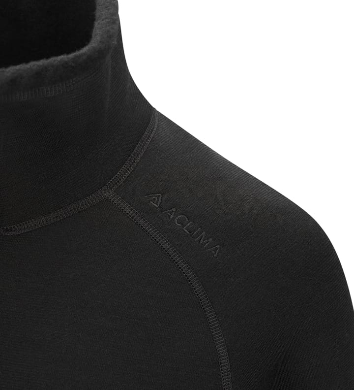 Aclima Fleecewool V2 Polo W/ Zip W'S Jet Black Aclima Aclima Fleecewool V2 Polo W/ Zip W'S Jet Black Aclima