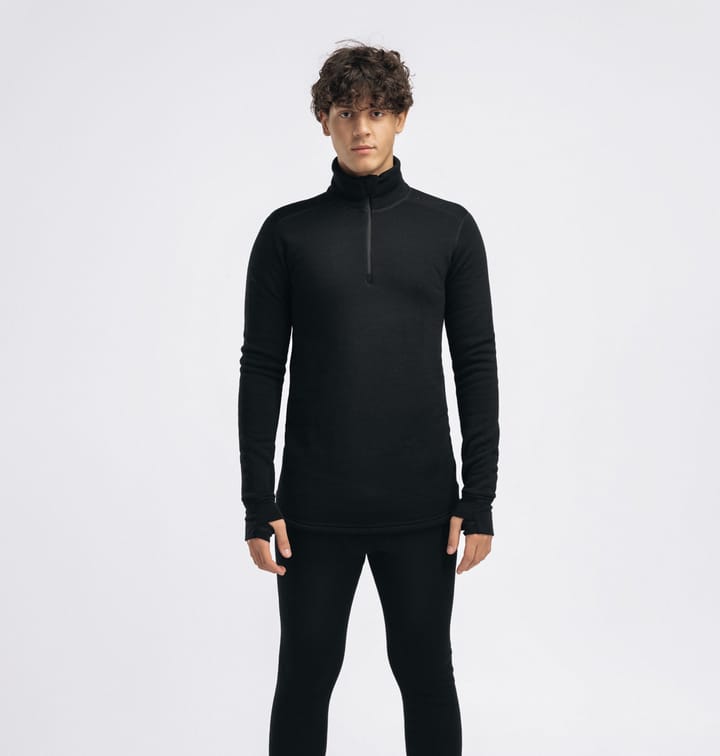 Aclima Fleecewool V2 Polo W/ Zip M'S Jet Black Aclima Aclima Fleecewool V2 Polo W/ Zip M'S Jet Black Aclima