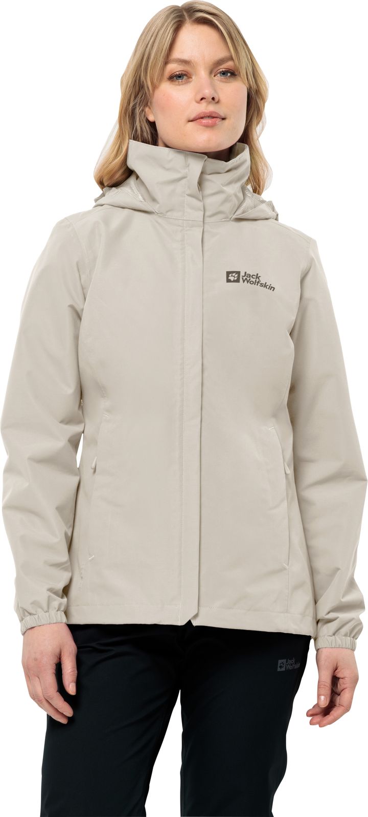 Jack Wolfskin Women's Stormy Point 2-Layer Jacket Seal Jack Wolfskin Jack Wolfskin Women's Stormy Point 2-Layer Jacket Seal Jack Wolfskin