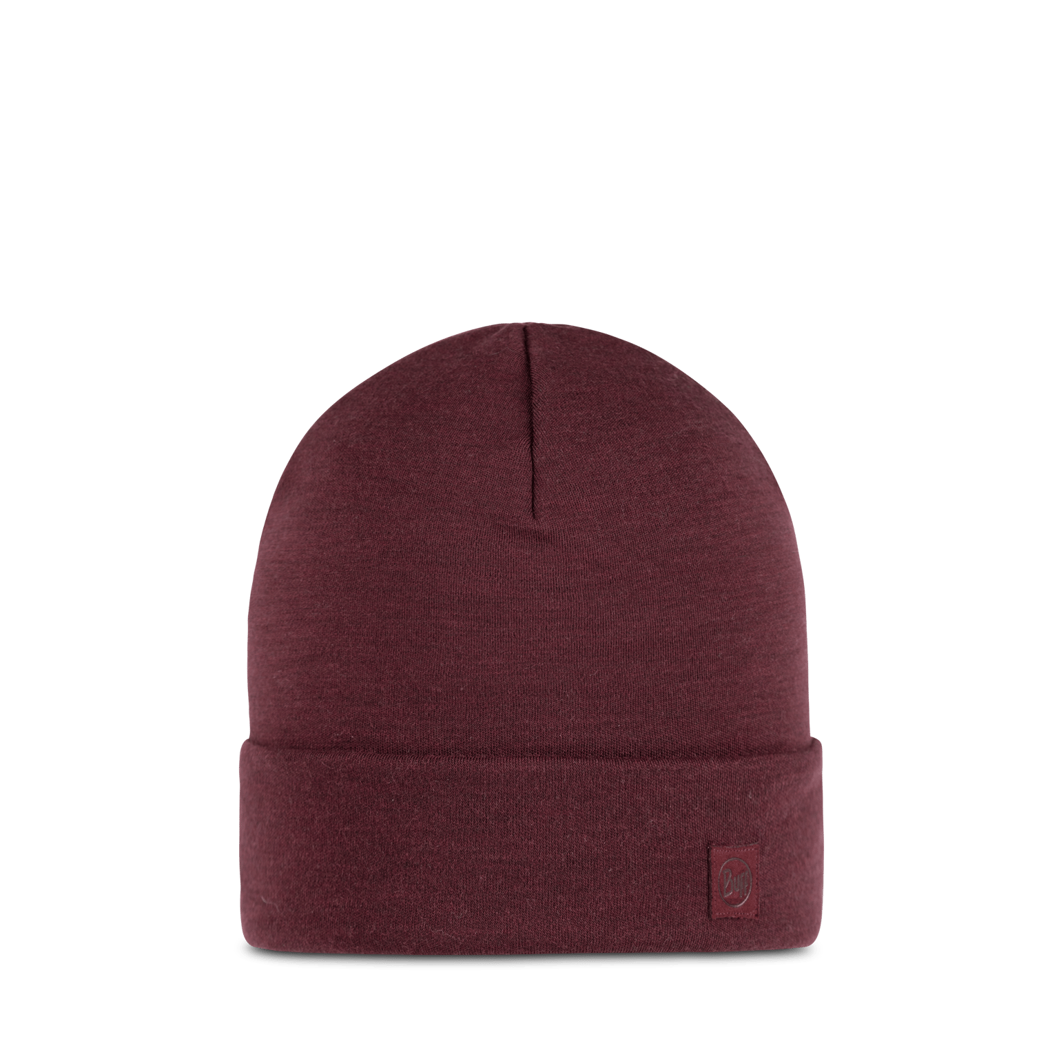 Buff Merino Heavyweight Beanie Solid Garnet