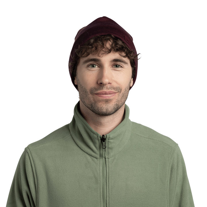Buff Merino Heavyweight Beanie Solid Garnet Buff