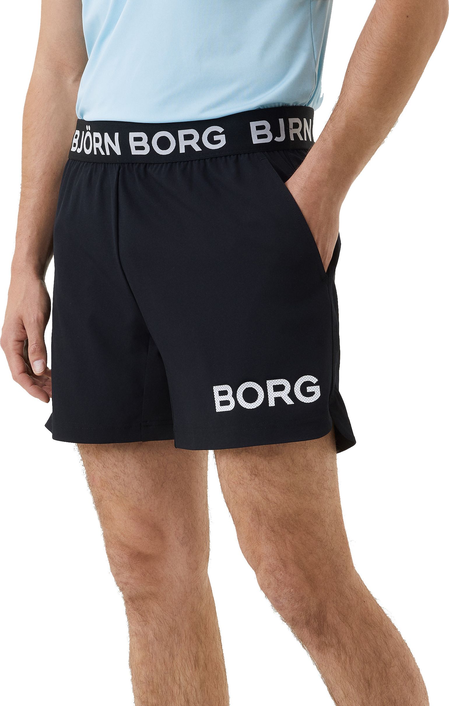 Björn Borg Men's Borg Short Shorts Black Beauty/White