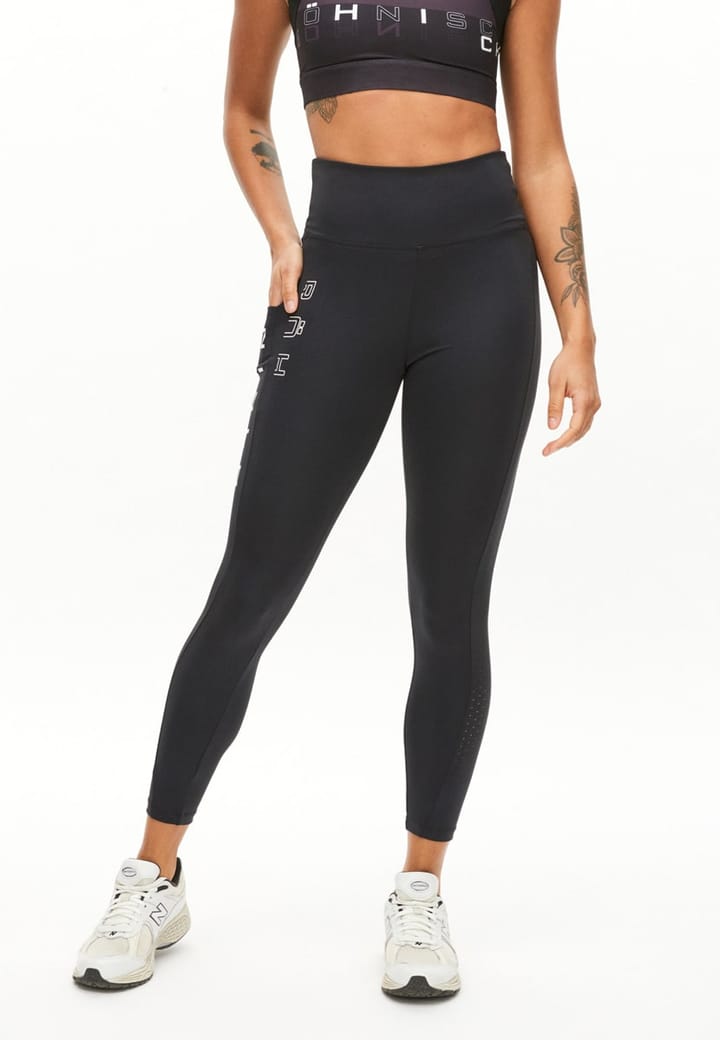 Röhnisch Women's Tempo Logo Tights Black Röhnisch Röhnisch Women's Tempo Logo Tights Black Röhnisch