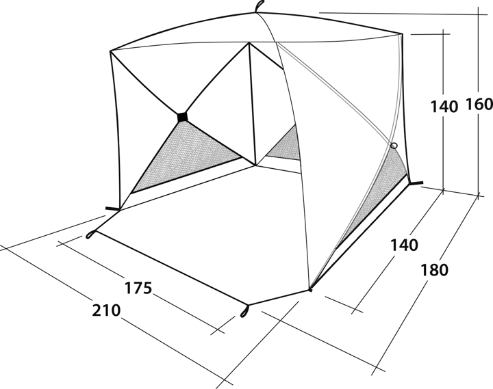 Outwell Beach Shelter Compton Blue Outwell