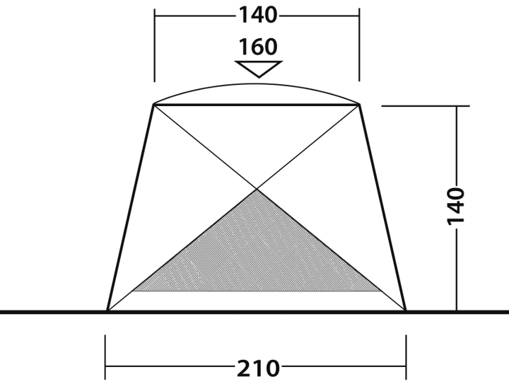 Outwell Beach Shelter Compton Blue Outwell