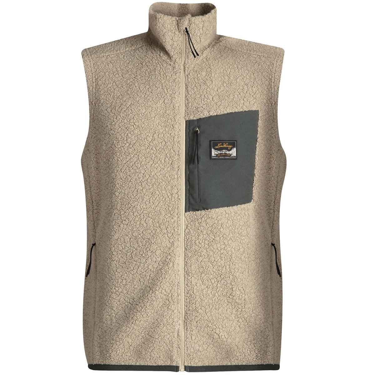 Lundhags Men's Flok Wool Pile Vest Sand