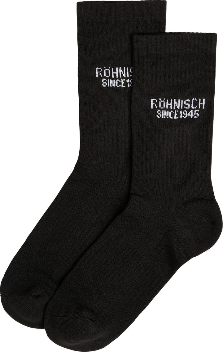 Röhnisch Women's 2-Pack Logo Socks Black Röhnisch