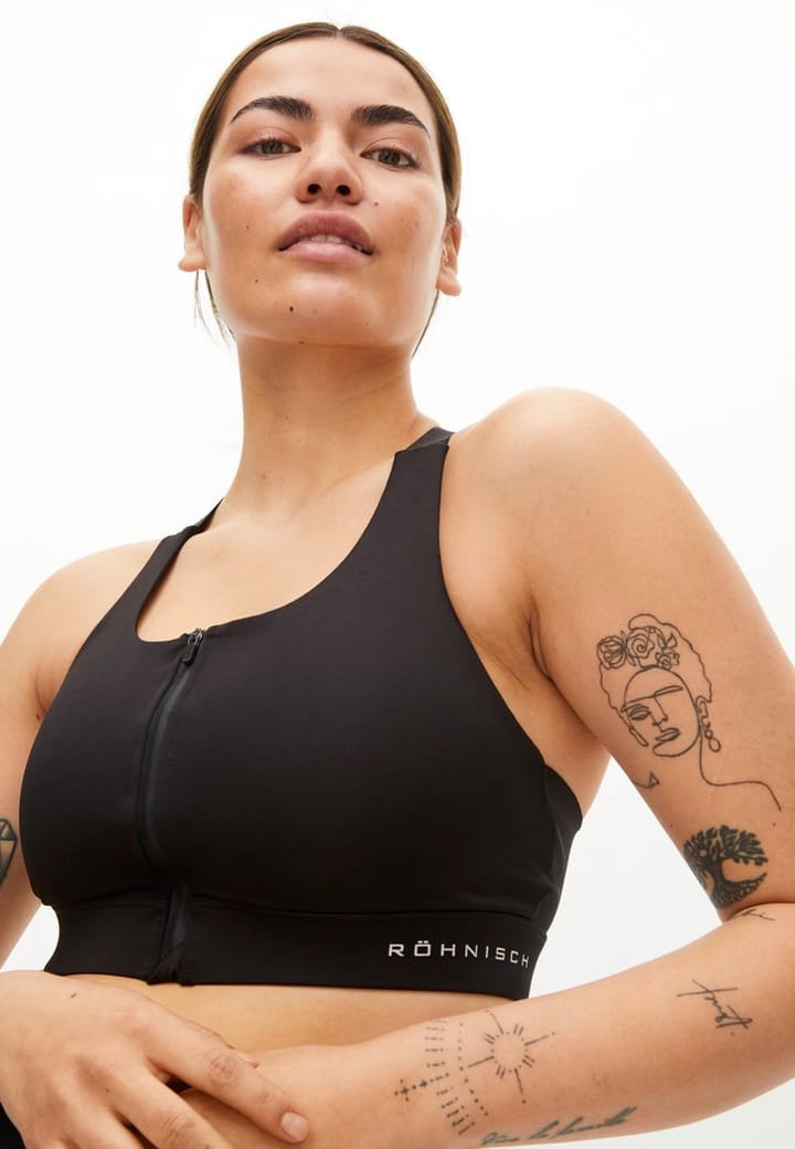 Röhnisch Zip Up Sportsbra Black Röhnisch Röhnisch Zip Up Sportsbra Black Röhnisch