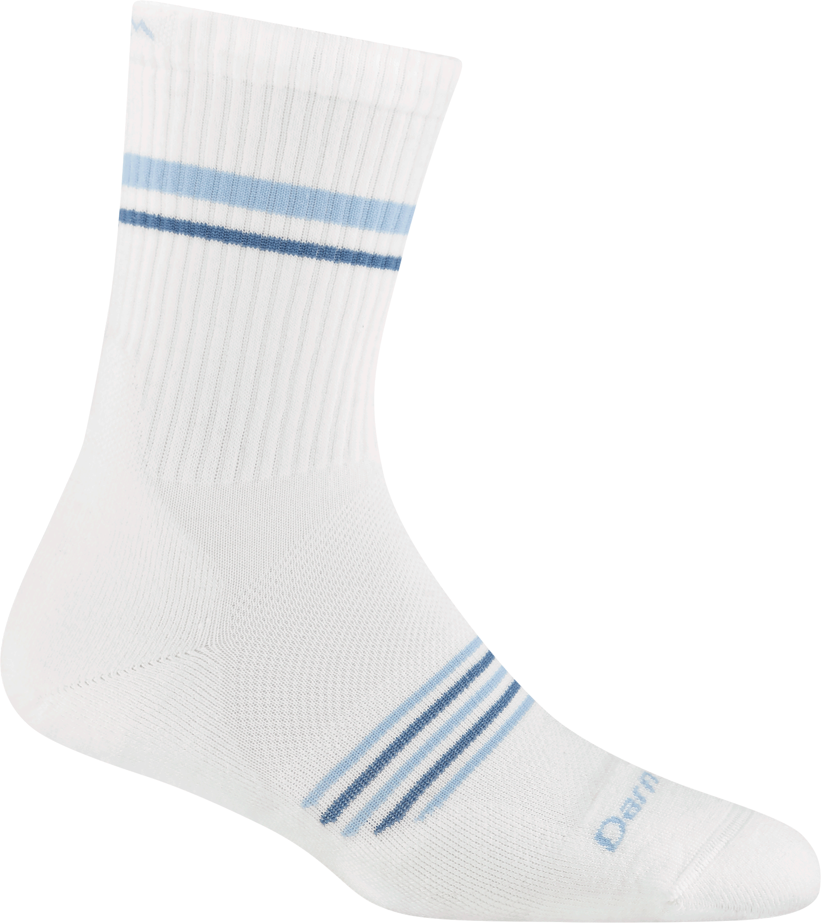 Darn Tough Women's Element Micro Crew Lightweight Running Socks Vapor White