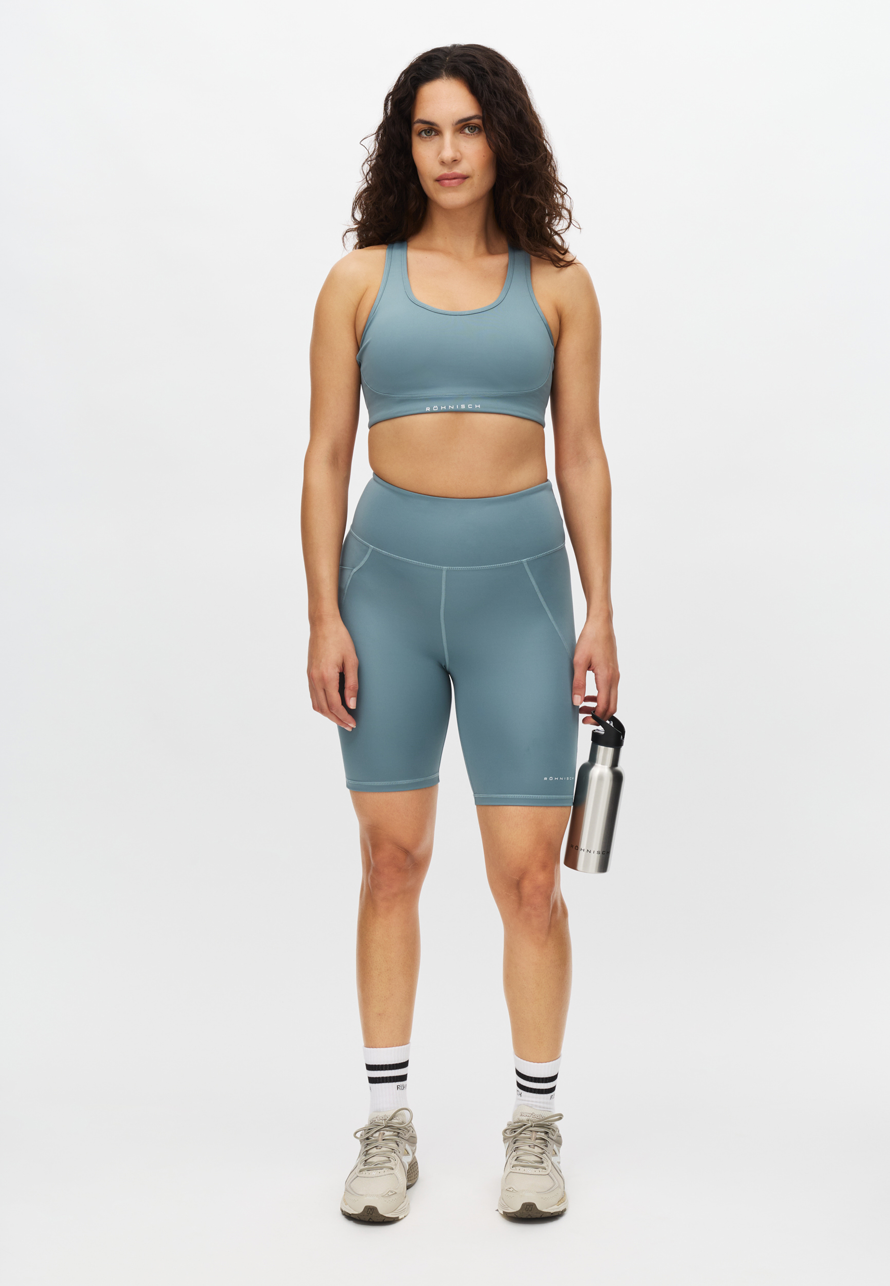Röhnisch Women's Flattering High Waist Bike Tights Stormy Sea
