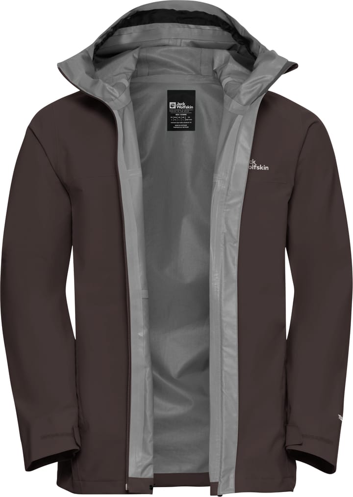 Jack Wolfskin Men's Highest Peak 3-Layer Jacket Peat Jack Wolfskin Jack Wolfskin Men's Highest Peak 3-Layer Jacket Peat Jack Wolfskin