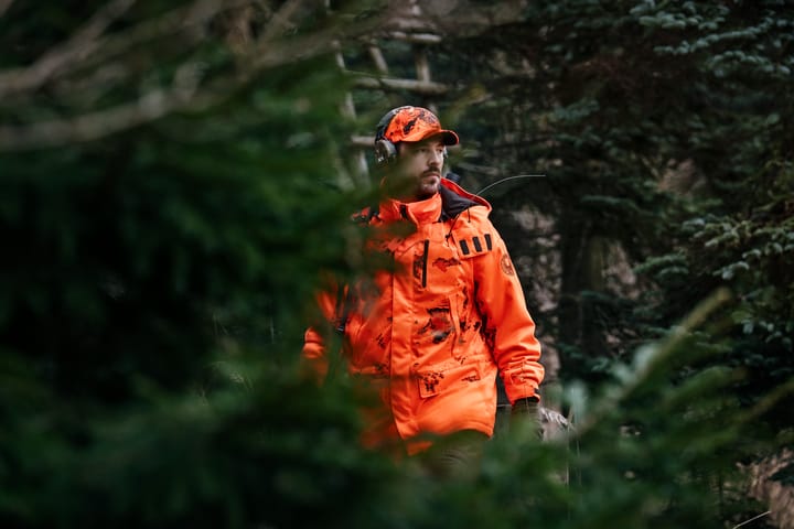 Härkila Men's Wildboar Pro Blaze HWS Camo Jacket AXIS MSP®CE Orange Härkila