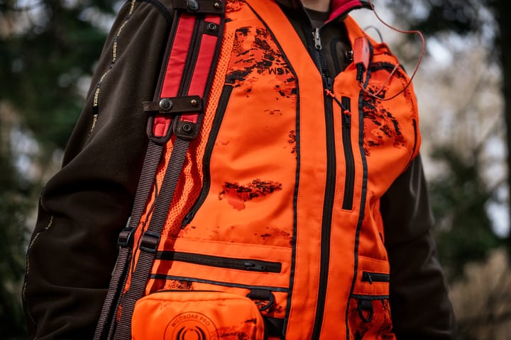 Härkila Men's Wildboar Pro Blaze Camo Vest Axis Msp®ce Orange Härkila