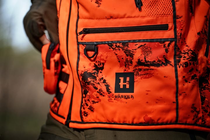 Härkila Men's Wildboar Pro Blaze Camo Vest Axis Msp®ce Orange Härkila