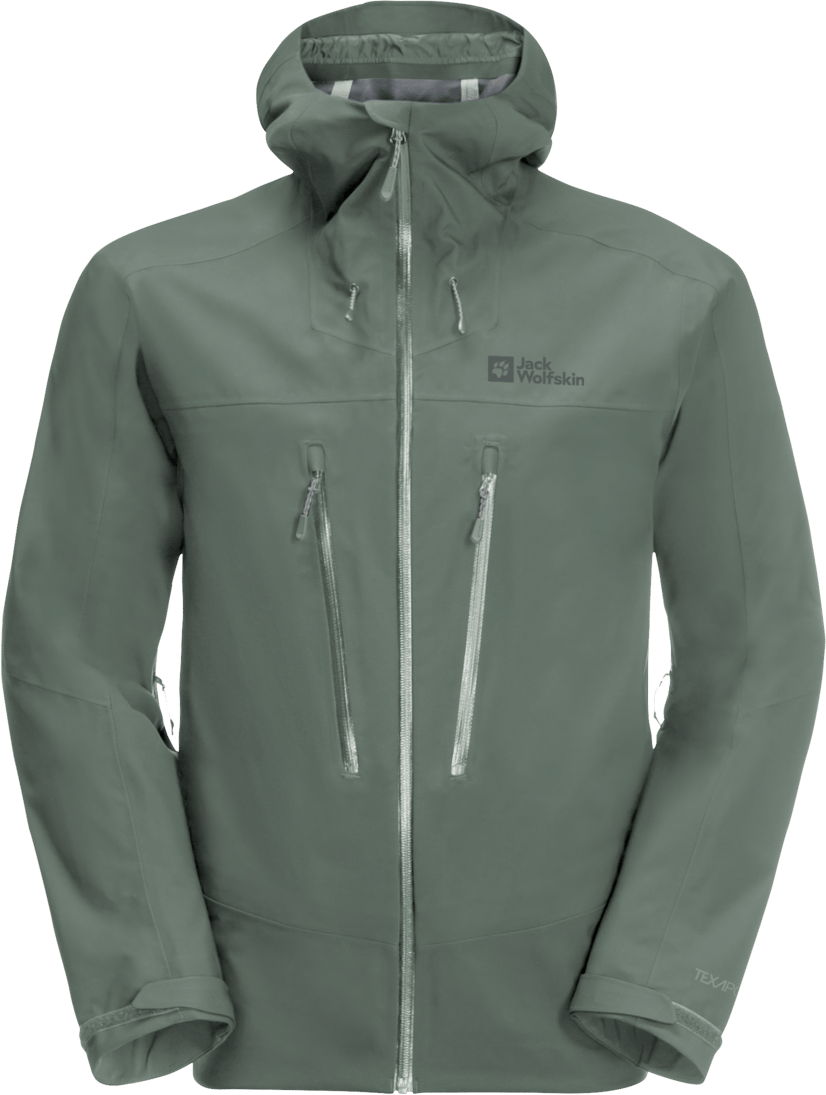 Jack Wolfskin Men's Kammweg 3-Layer Jacket Hedge Green