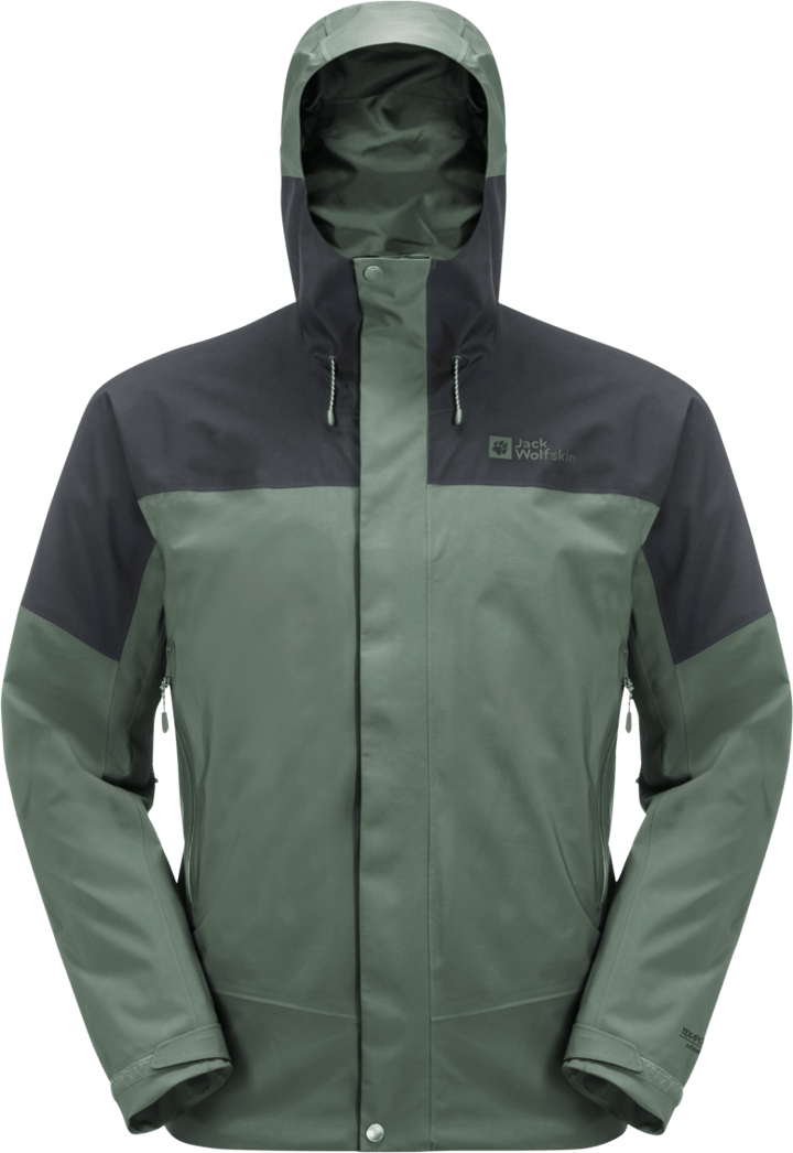 Jack Wolfskin Men's Kammweg 2-Layer Jacket Hedge Green Jack Wolfskin