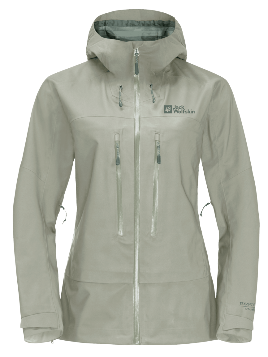 Jack Wolfskin Women's Kammweg 3-Layer Jacket Mint Leaf