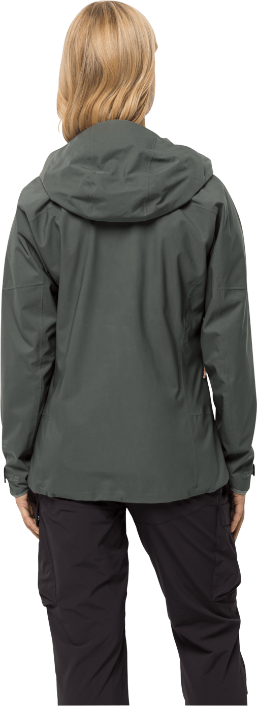 Jack Wolfskin Women's Kammweg 2-Layer Jacket Slate Green Jack Wolfskin