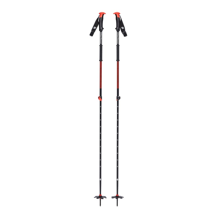 Black Diamond Traverse Ski Poles Black/Red Black Diamond