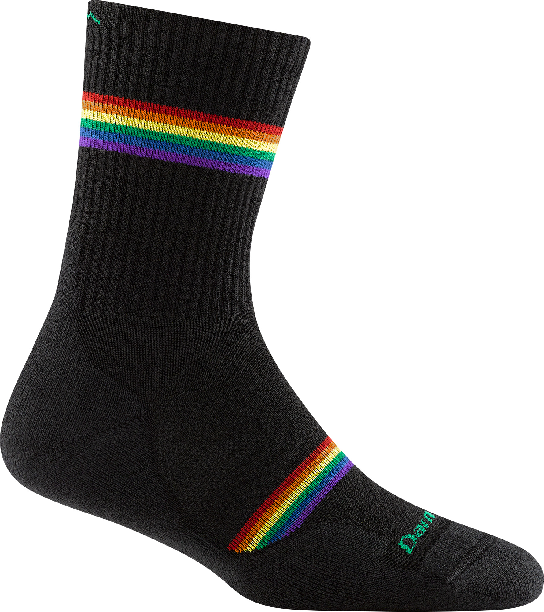 Darn Tough Women's Prism Micro Crew Lightweight Running Socks Black Träningsstrumpor S