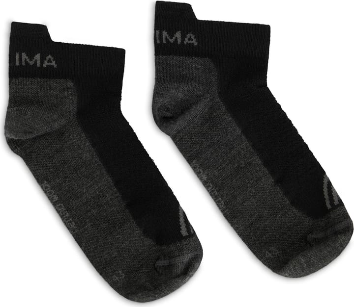 Aclima Ankle Socks 2-Pack Jet Black/grey Aclima