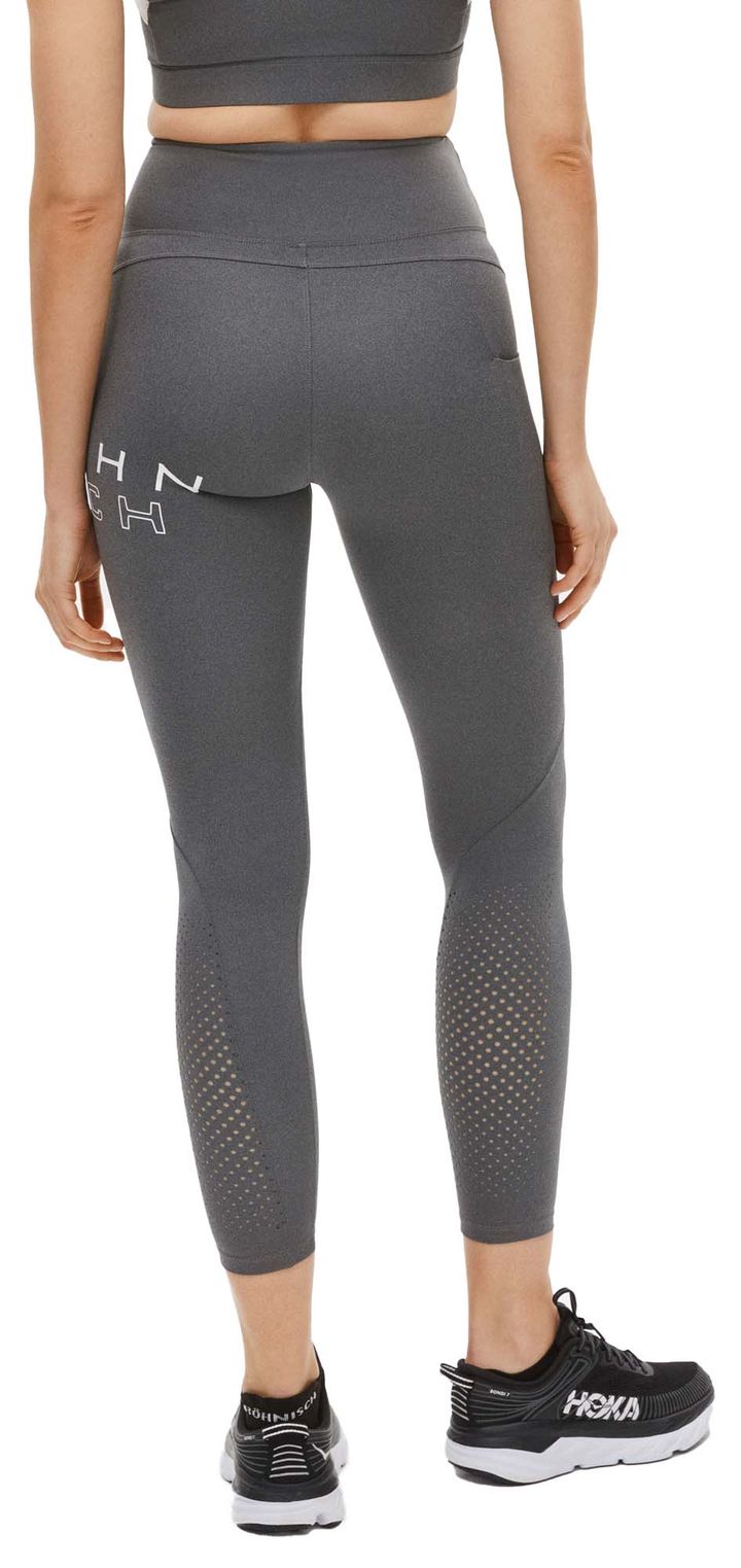 Röhnisch Women's Endorphin Logo Tights Dark Grey Melange Röhnisch