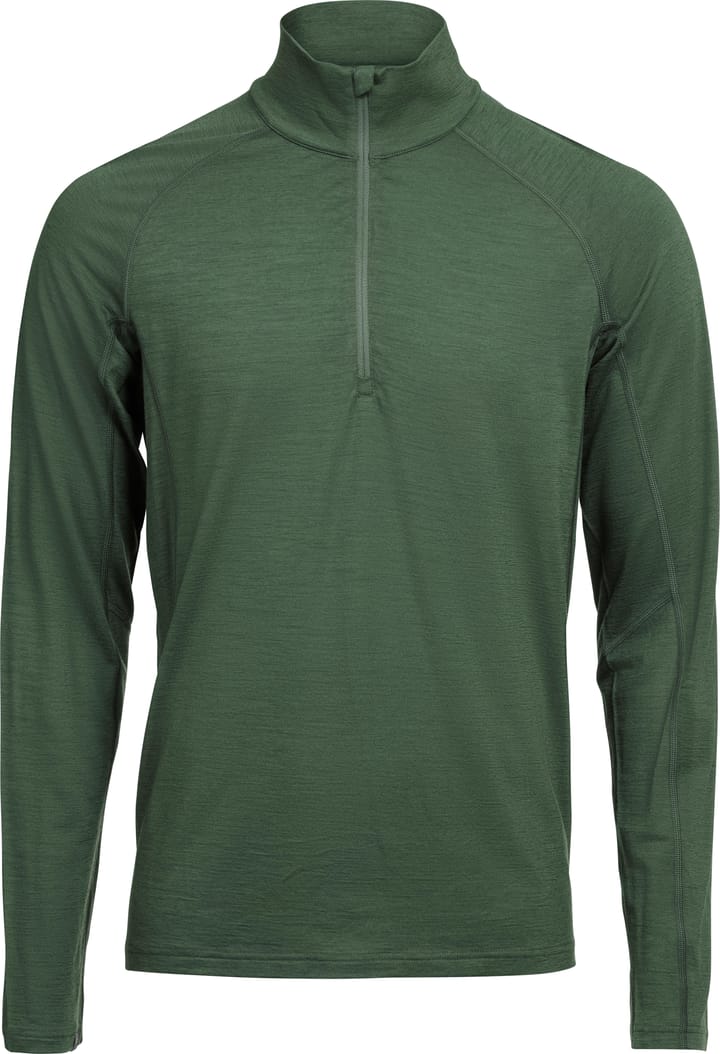 Lundhags Men's Gimmer Merino Light 1/2 Zip Thyme Green Lundhags