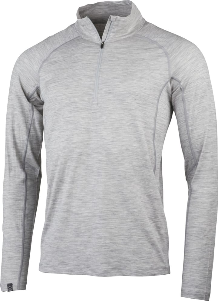 Lundhags Men's Gimmer Merino Light 1/2 Zip Light Grey Lundhags