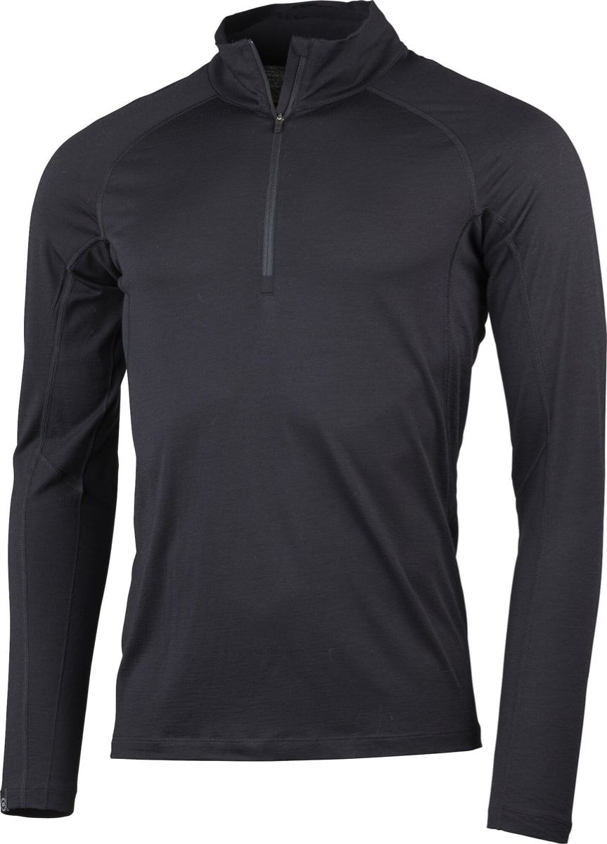 Lundhags Gimmer Merino LT Ms 1/2 Zip Black