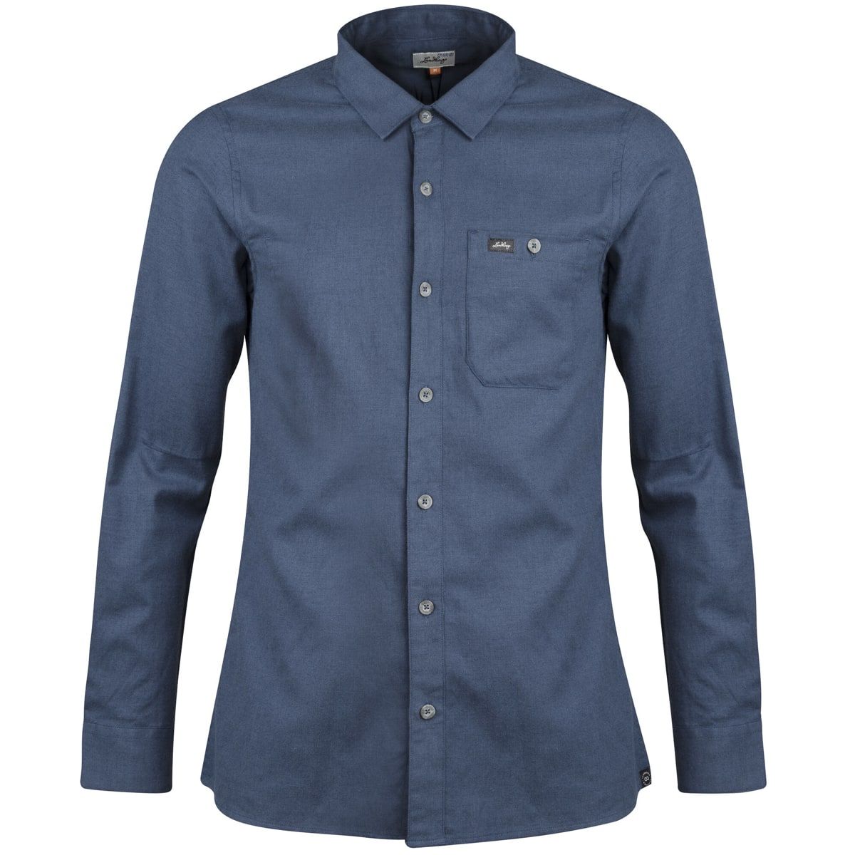 Lundhags Ekren Solid Ms LS Shirt Mid Blue