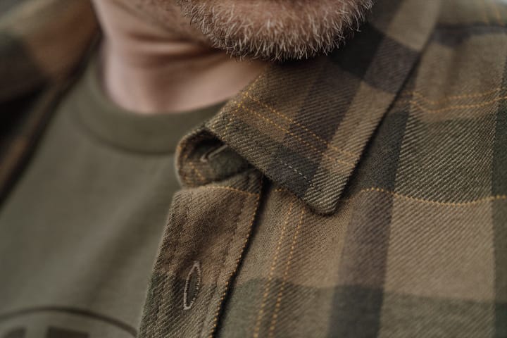 Härkila Men's Asmund Longsleeve Shirt Beech Green Check Härkila
