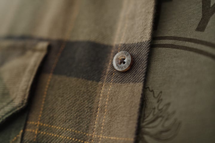 Härkila Men's Asmund Longsleeve Shirt Beech Green Check Härkila